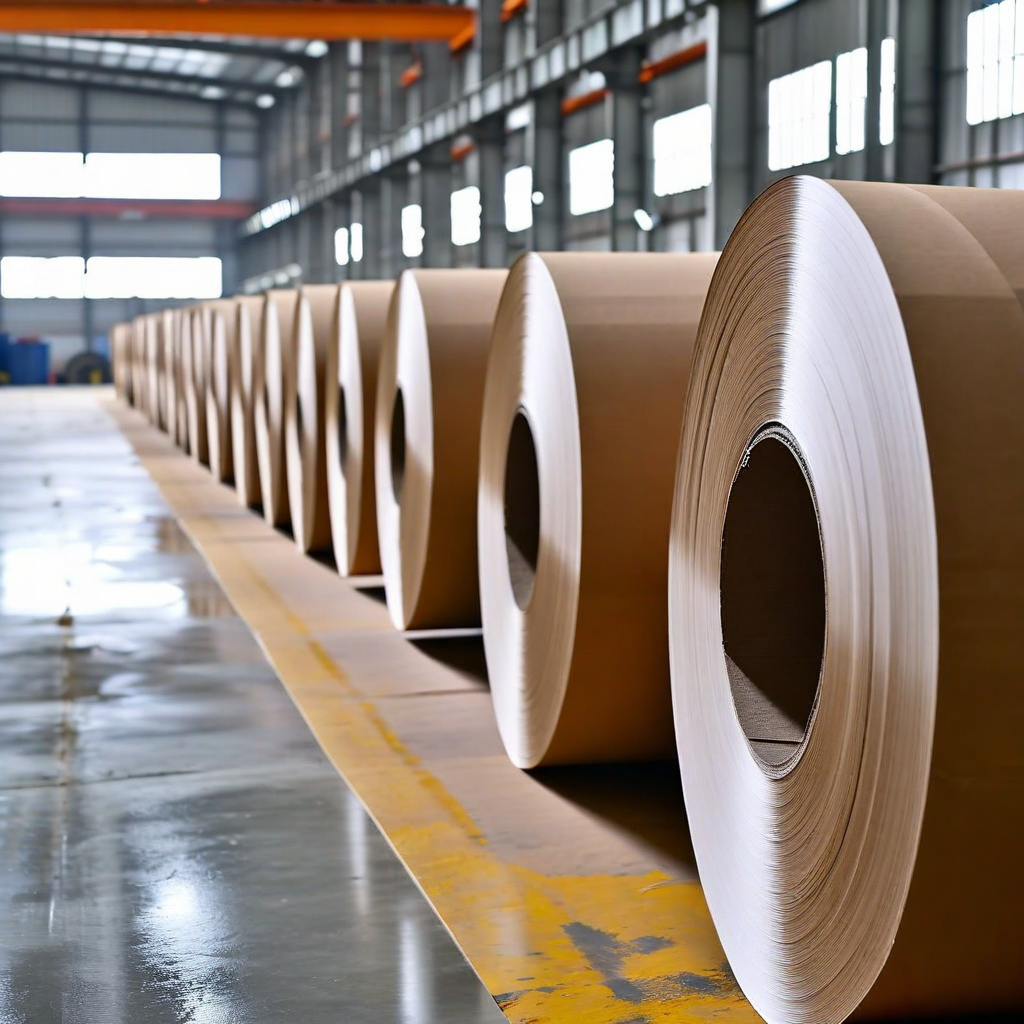 Large aluminum foil rolls in warehouse showing efficient production processes for quality excellence in manufacturing